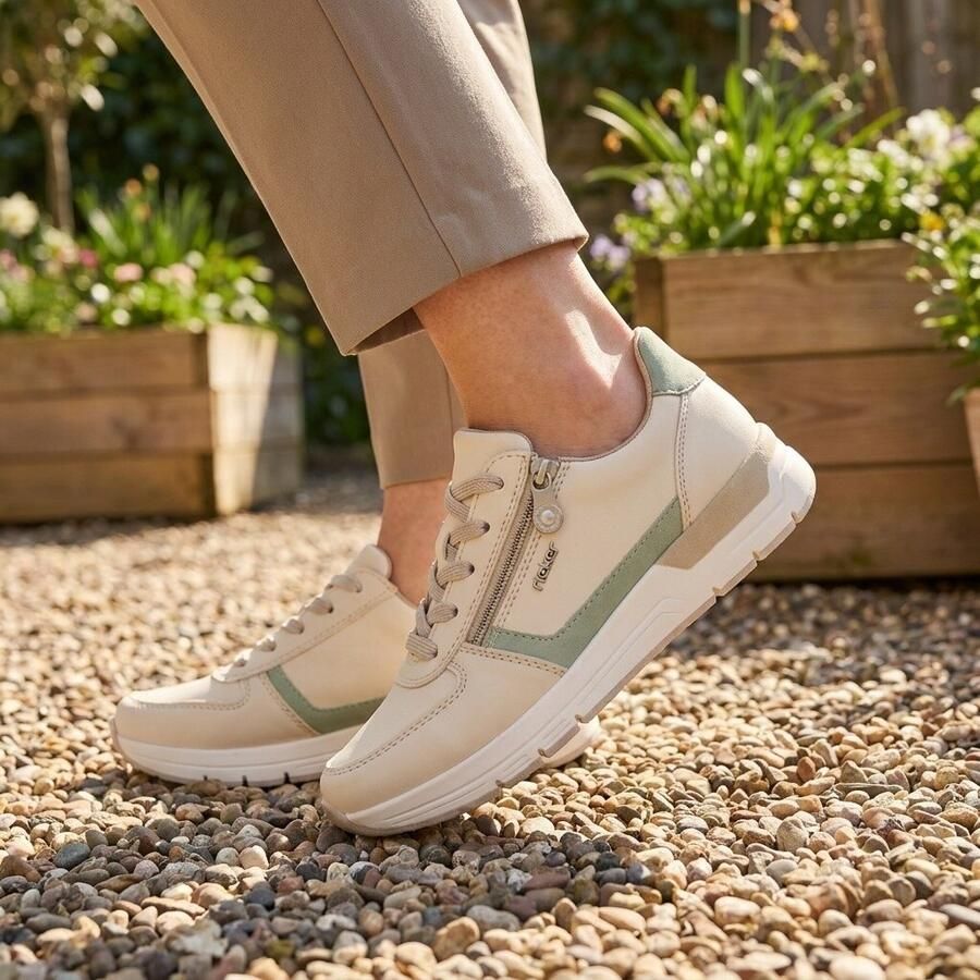 Rieker Sneakers Laag Sneakers Laag Gebroken wit