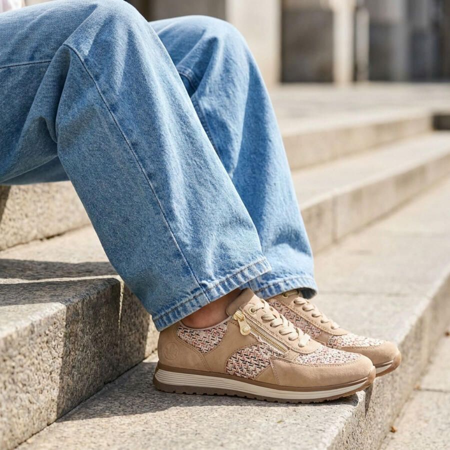 Rieker Sneakers Laag Sneakers Laag Beige - Foto 2