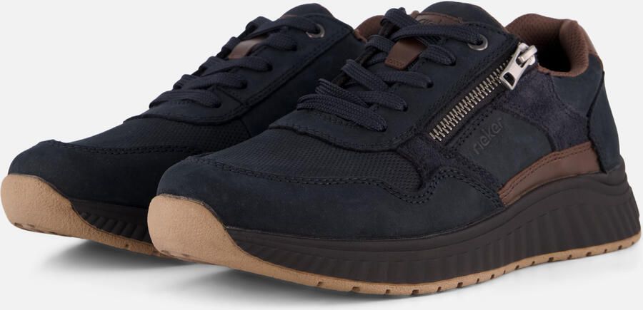 Rieker Sneakers blauw Suède - Foto 4