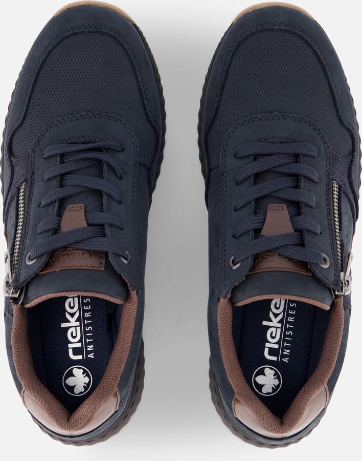 Rieker Sneakers blauw Suède - Foto 2
