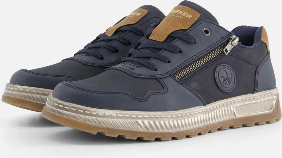 Rieker Sneakers Vrijetijdsschoen halfschoen veterschoen met contrastafwerking