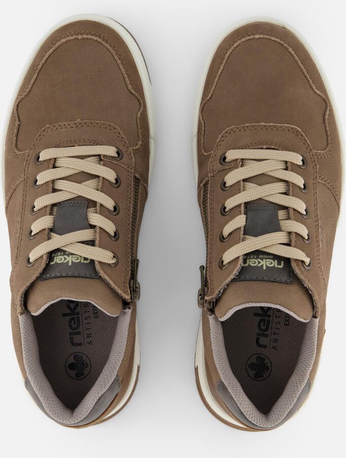 Rieker art 36024 64 heren sneaker veterschoen taupe - Foto 2