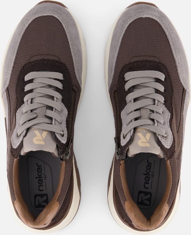 Rieker Sneakers Laag Sneakers Laag Donkerbruin - Foto 3