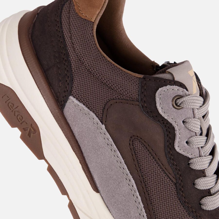 Rieker Sneakers Laag Sneakers Laag Donkerbruin - Foto 2