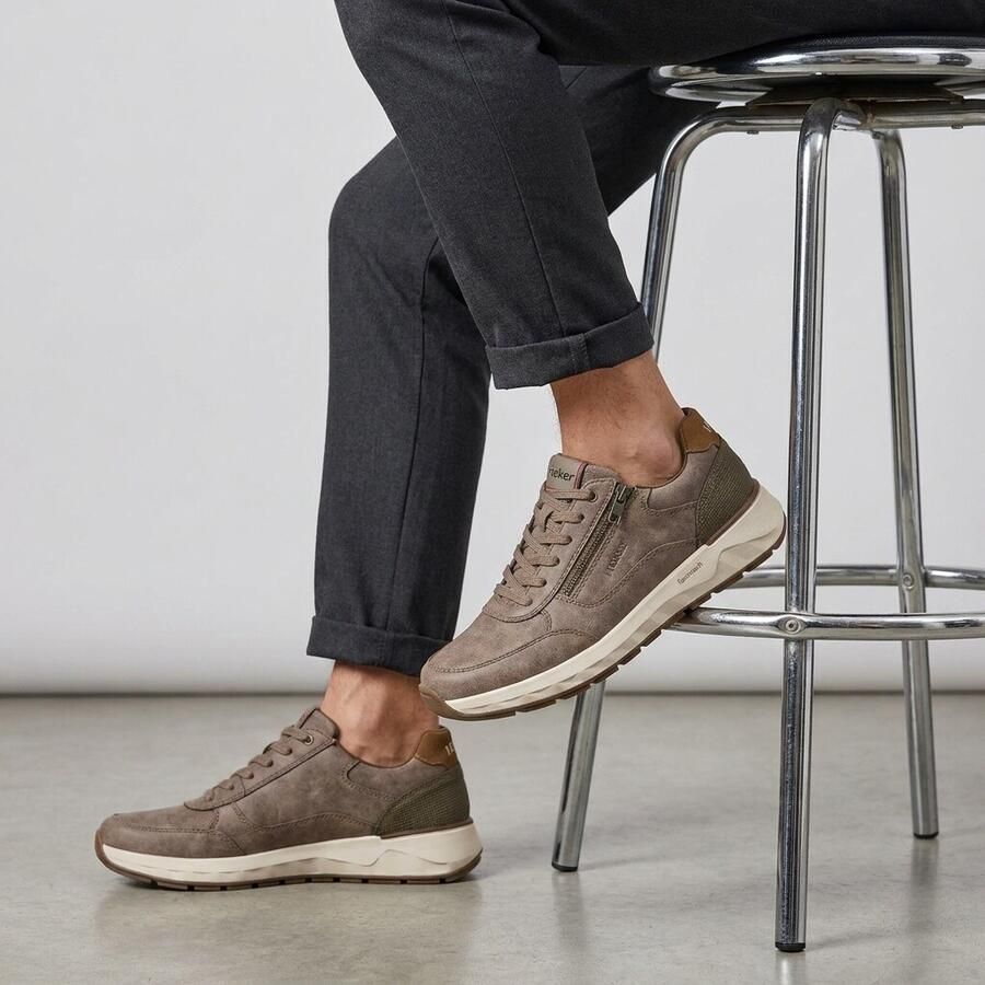 Rieker Sneakers grijs Synthetisch