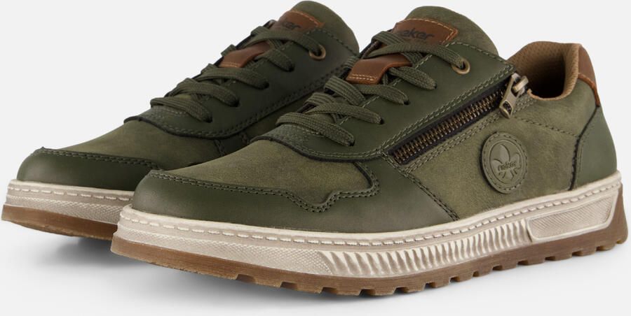 Rieker Sneakers Vrijetijdsschoen halfschoen veterschoen met contrastafwerking - Foto 4