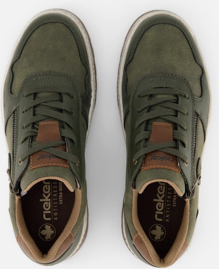 Rieker Sneakers Vrijetijdsschoen halfschoen veterschoen met contrastafwerking - Foto 2