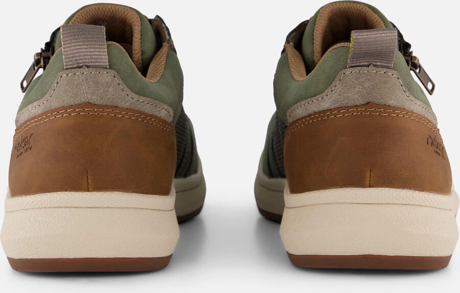 Rieker Sneakers lage schoen vrijetijdsschoen veterschoen met zij-rits - Foto 4
