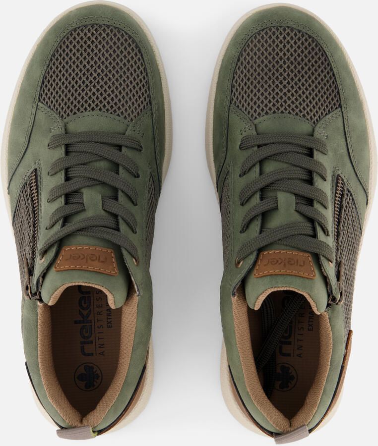 Rieker Sneakers lage schoen vrijetijdsschoen veterschoen met zij-rits - Foto 3