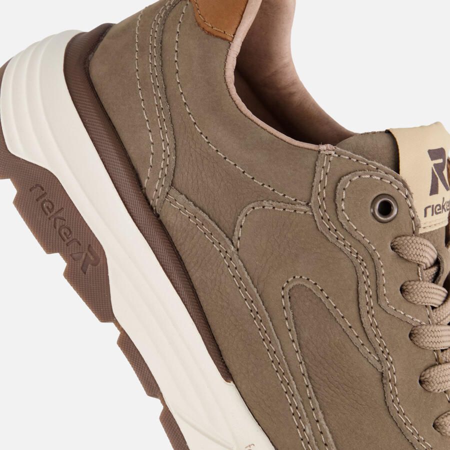 Rieker Sneakers H-leest groen Leer - Foto 2