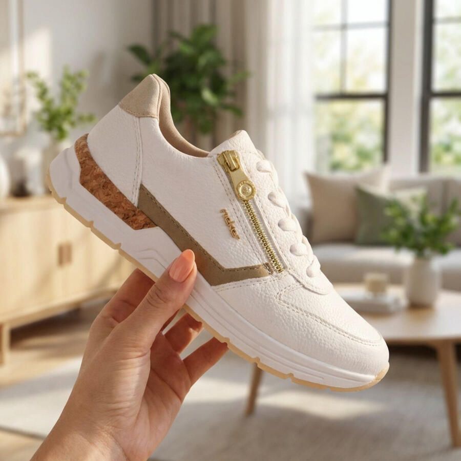 Rieker Sneakers wit Synthetisch Dames - Foto 5