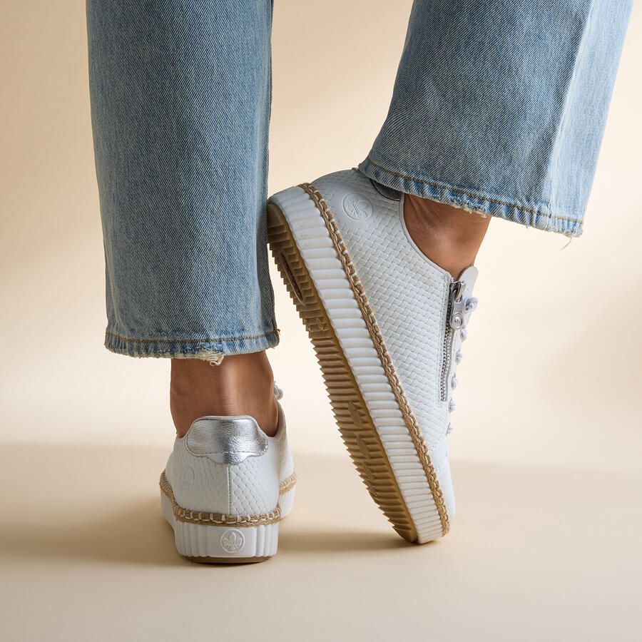 Rieker Sneakers met modieuze siernaad vrijetijdsschoen lage schoen veterschoen - Foto 5