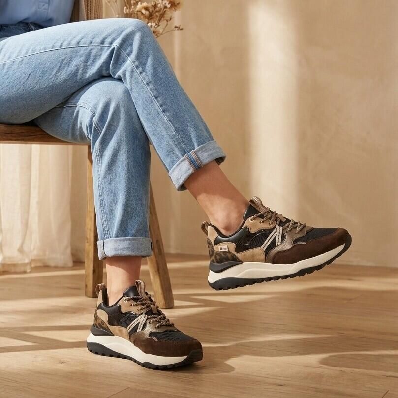 Rieker Sneakers Laag Sneakers Laag donkerbruin Maat
