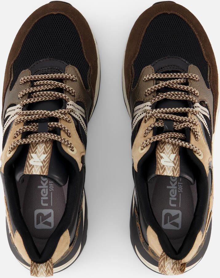 Rieker Sneakers Laag Sneakers Laag donkerbruin Maat - Foto 3
