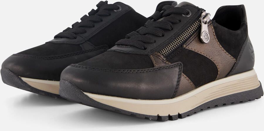 Rieker Sneaker 49010-00 Zwart Combi Verwisselbaar Voetbed - Foto 5