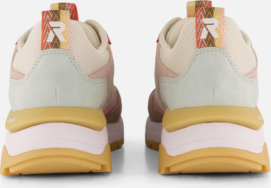Rieker Sneakers laag smoky blue lichtgrijs rosa wit