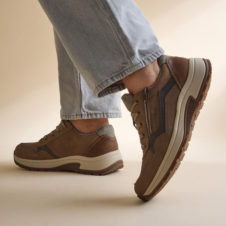 Rieker Veterschoenen Laag Veterschoenen Laag taupe - Foto 3