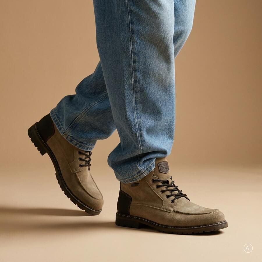 Rieker Veterschoenen Hoog Veterschoenen Hoog beige