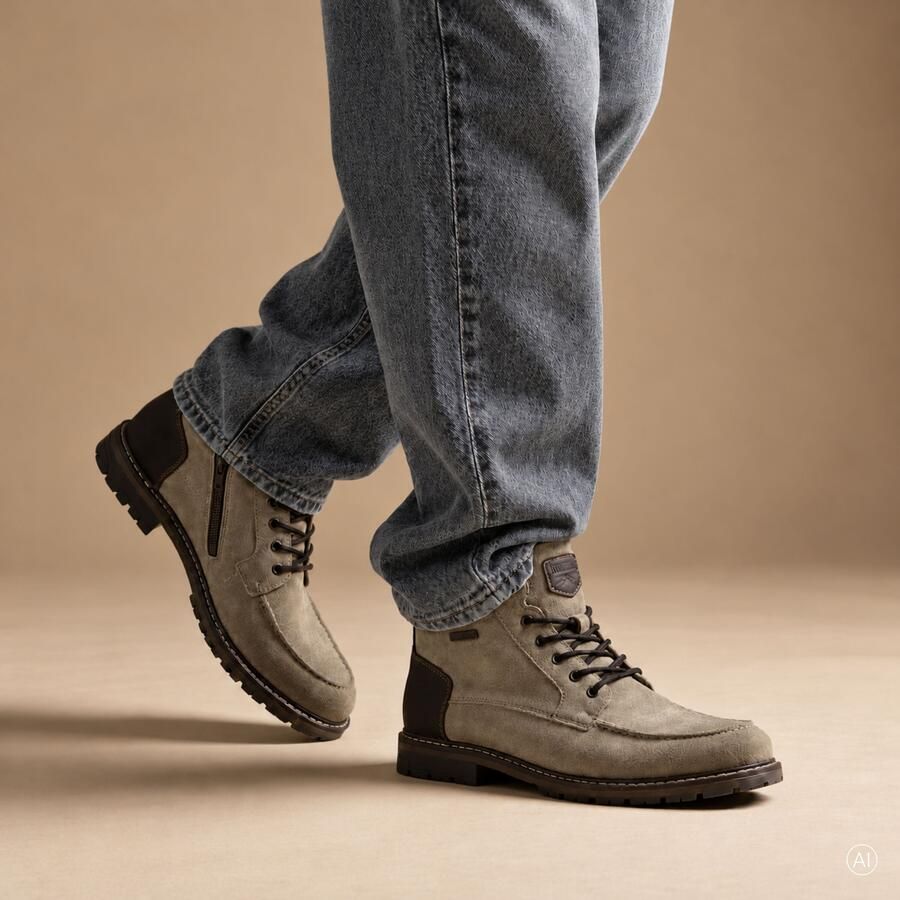 Rieker Veterschoenen Hoog Veterschoenen Hoog Beige