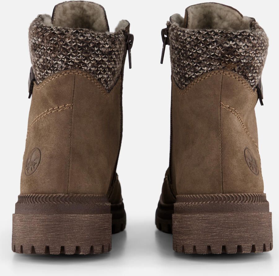 Rieker dames Tex-enkellaarsjes met voering in beige 45956 - Foto 3