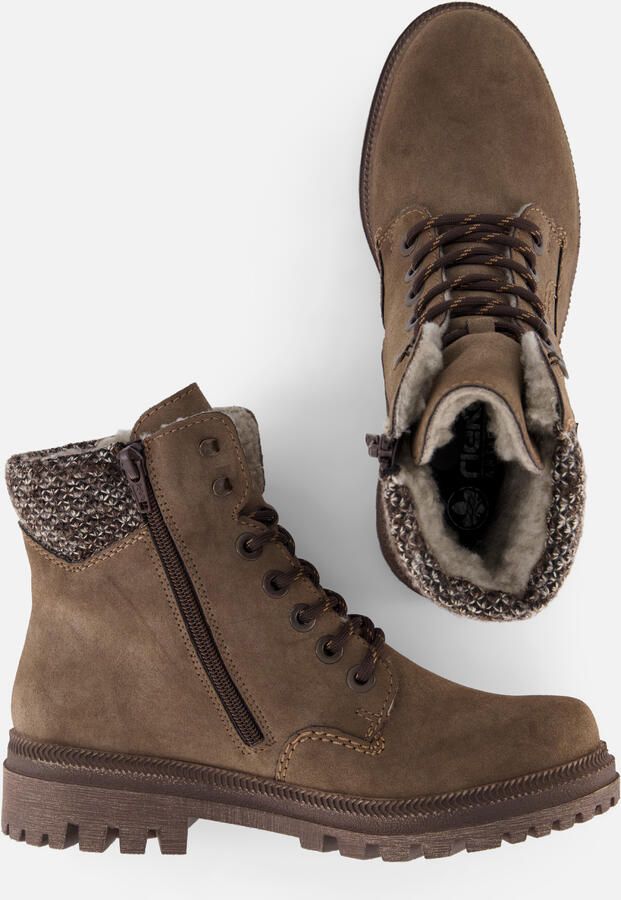 Rieker dames Tex-enkellaarsjes met voering in beige 45956 - Foto 6