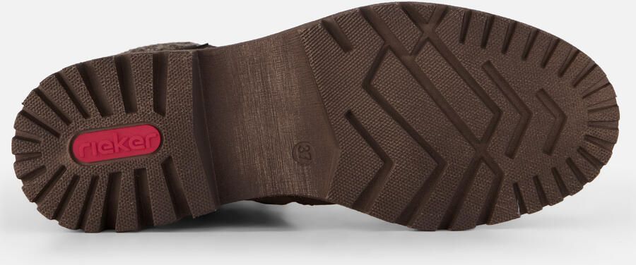 Rieker dames Tex-enkellaarsjes met voering in beige 45956 - Foto 5