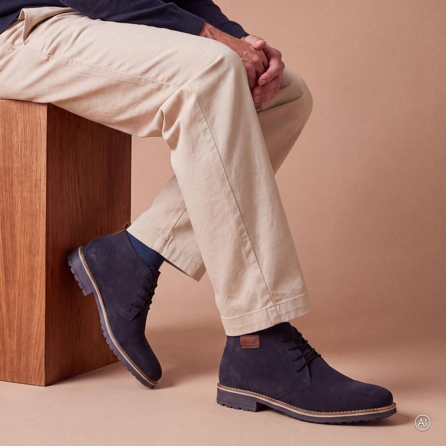 Rieker Veterboots blauw