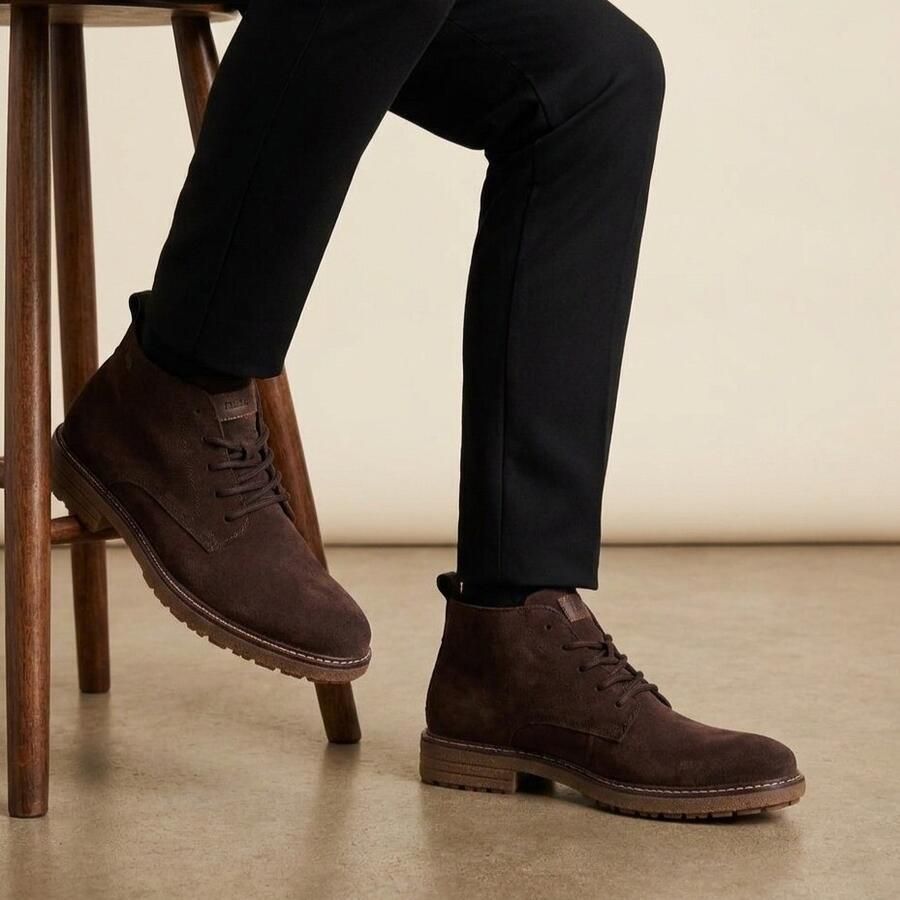 Rieker Veterboots 'Veterschoenen Hoog' navy
