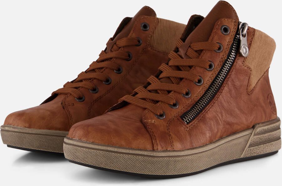 Rieker Veterboot X0709-22 Bruin Warm Gevoerd