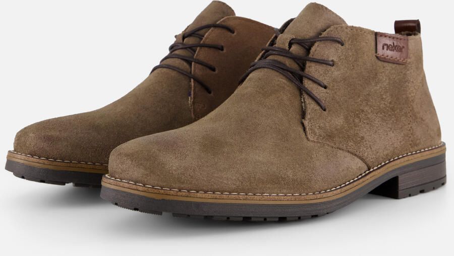 Rieker Veterboots taupe Suede