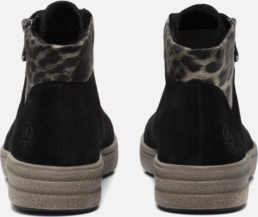 Rieker Veterboot X0709-00 Zwart Nubuck Warm Gevoerd - Foto 2