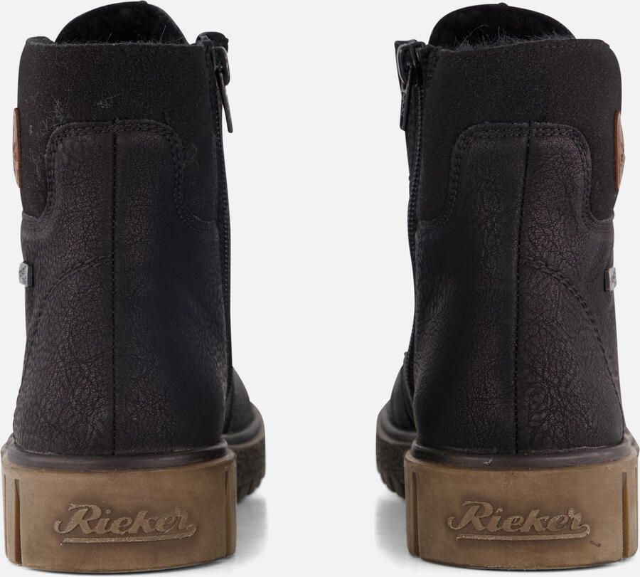Rieker Zwarte Comfortabele Veterschoenen met Tex Black Dames - Foto 4