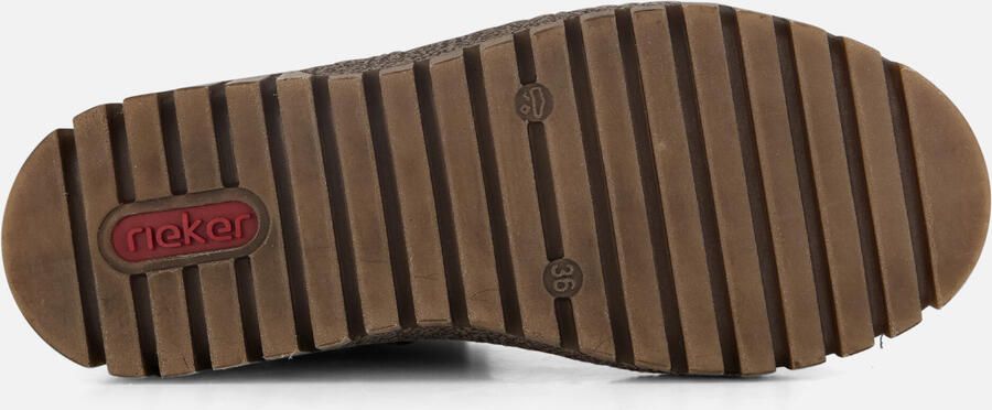 Rieker Zwarte Comfortabele Veterschoenen met Tex Black Dames - Foto 6