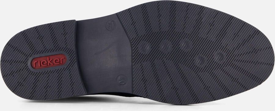 Rieker Blauwe Leren Veterschoenen met Cognac Accents Blue - Foto 6