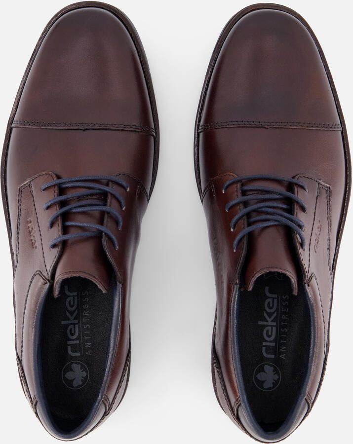 Rieker Heren Veterschoen Leren Halfschoen 13901-25 Brown - Foto 2