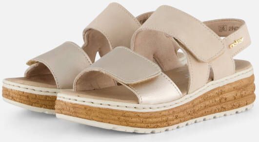 Rieker Sandaal 62761-90 Goud Beige Wijdte H