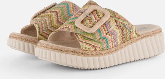 Rieker Sandalen beige Textiel