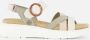 Rieker Antistress leren sandalen kaki multi - Thumbnail 2