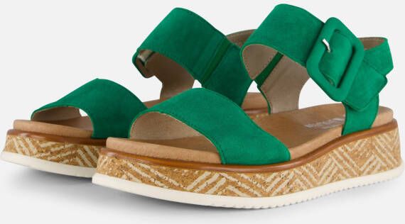 Rieker Sandalen groen Nubuck
