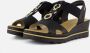 Rieker Elegante Comfortabele Sandalette Bruin Gesp Multicolor Dames - Thumbnail 20