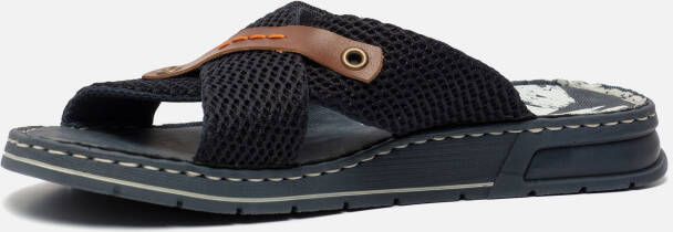 Rieker Slippers zomerschoen slippers badschoen met contrastdetails