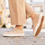 Rieker Taupe Sneakers met Gouden Accenten Beige Dames - Thumbnail 7