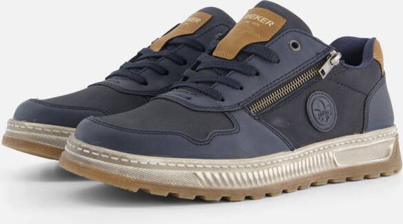 Rieker Sneakers Vrijetijdsschoen halfschoen veterschoen met contrastafwerking