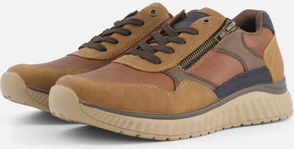 Rieker Comfortabele Herensneaker in Warme Bruine Tinten Brown Heren - Foto 4