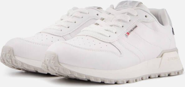 Rieker Witte Stoffen Sneakers Modieuze Schoenen voor Vrouwen White Dames