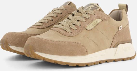 Rieker Bruine Nubuck Sneaker Vetersluiting Brown Dames