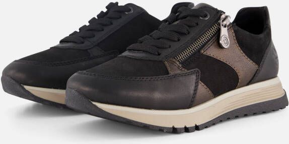 Rieker Sneaker 49010-00 Zwart Combi Verwisselbaar Voetbed