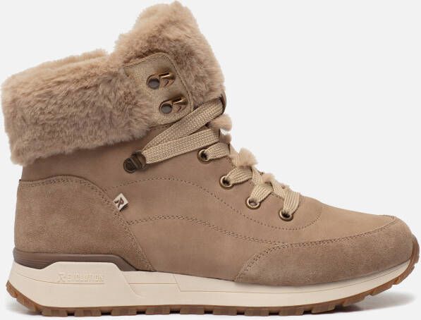 Rieker Veterboots beige Nubuck