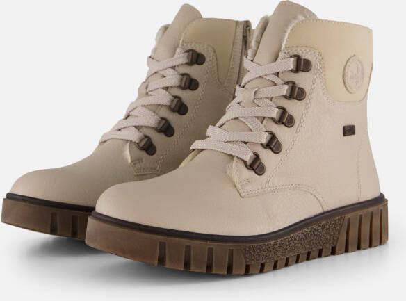 Rieker Veterboots beige Synthetisch