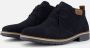 Rieker Blauwe Suède Veterschoenen voor Heren Blue Heren - Thumbnail 2